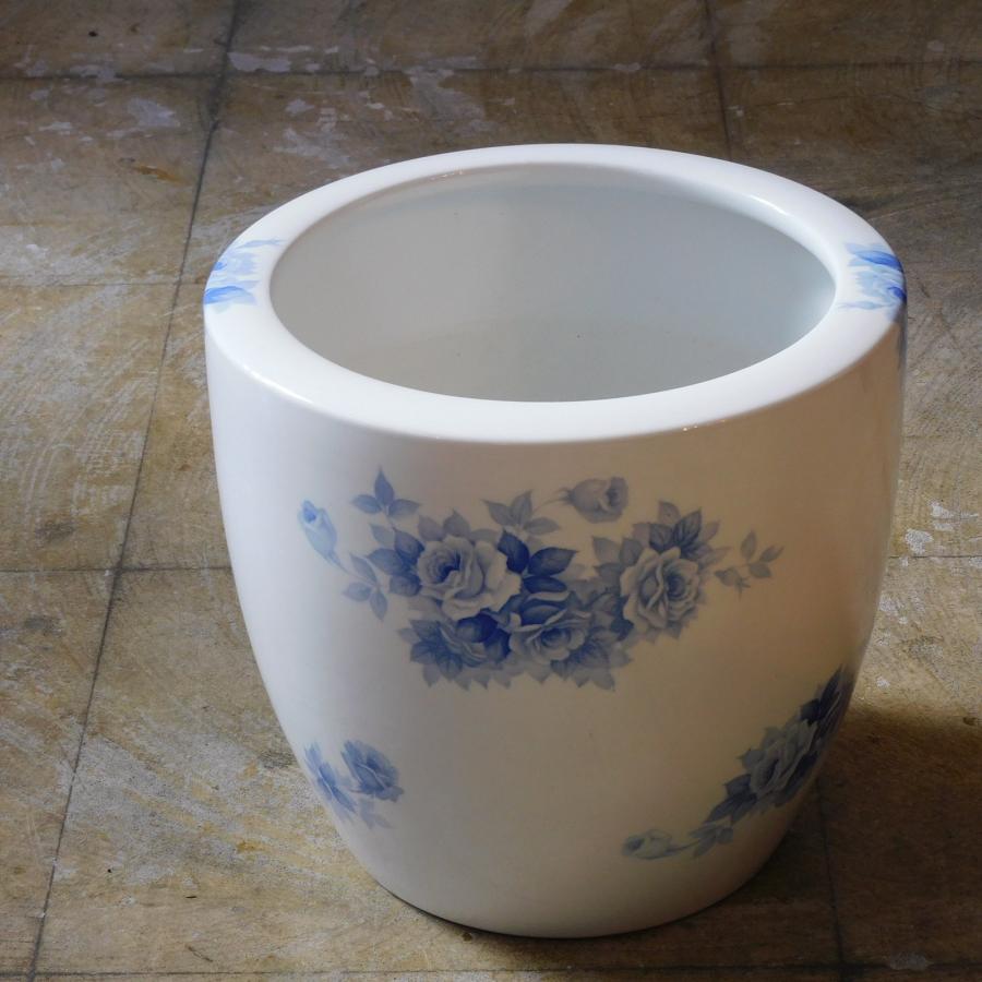 ノリタケ オールドノリタケ ブルーローズ 火鉢 HK-a-04728 /日陶