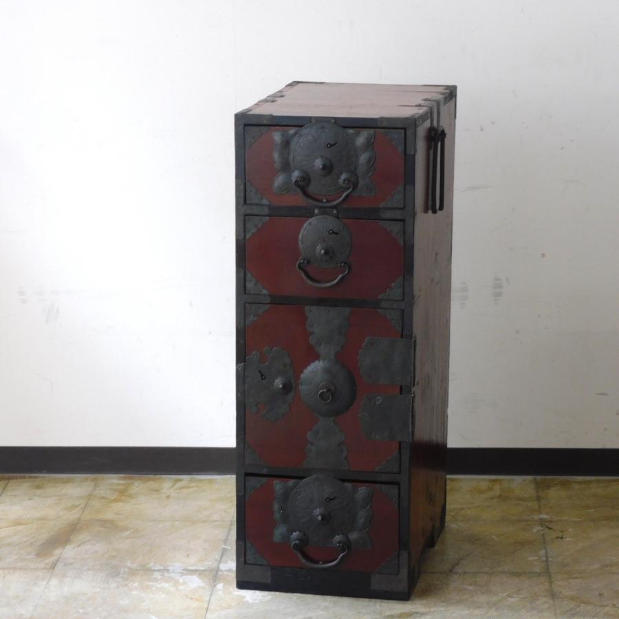 アンティーク 仙台箪笥 仙台小箪笥（鉄脚付） / Small Sendai Tansu - OKURA ORIENTAL