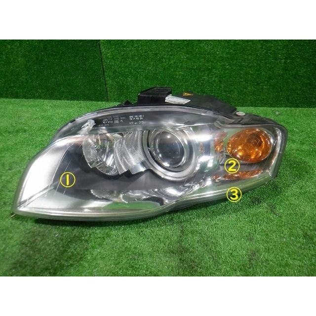 アウディＡ4ヘッドライト左側 ☆6254 アウディ A4 ヘッドランプ左 : sendai510kai ヤフーSHOP