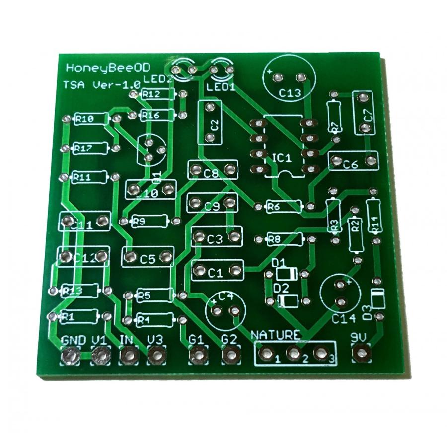 Honey Bee Overdrive風ギターエフェクター 自作用基板 Mad Professor