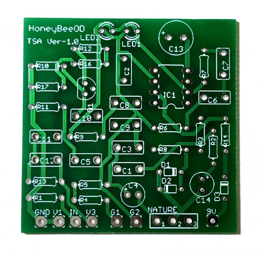 Honey Bee Overdrive風ギターエフェクター 自作用基板 Mad Professor