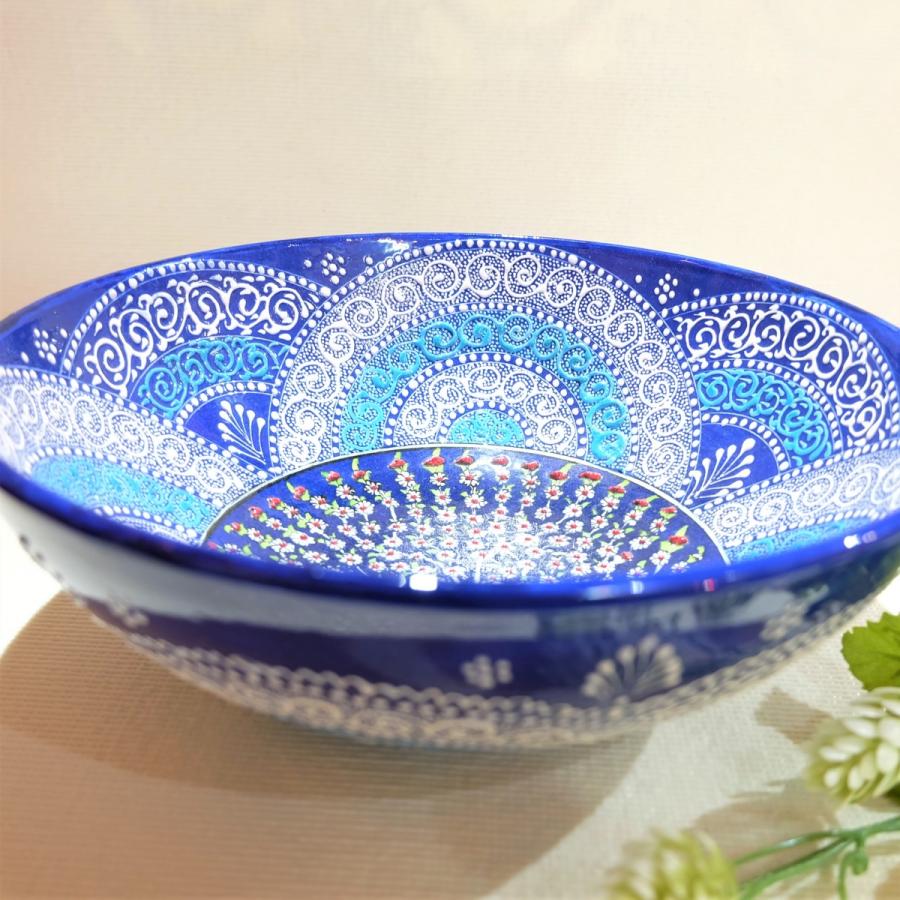 トルコ彩色陶器大皿Ｆ トルコ彩色陶器大皿F