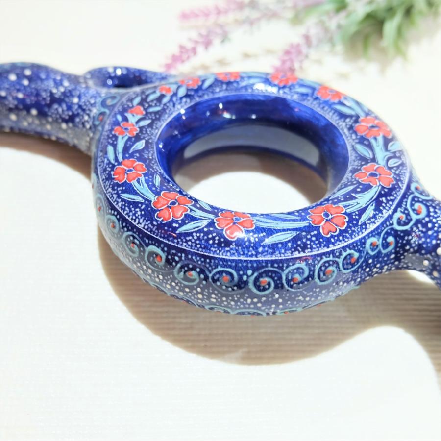 トルコ陶器 ワイン トルコブルー ハンドメイド 新築・結婚・誕生