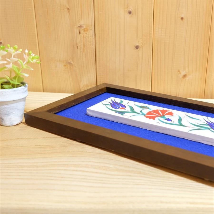 トルコ陶器 工芸品 壁掛け タイル チューリップ柄 ギョルソイ氏