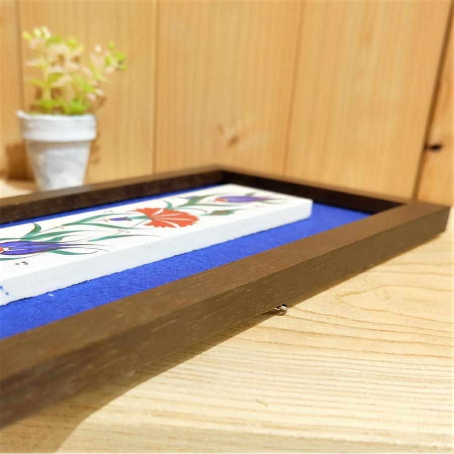 トルコ陶器 工芸品 壁掛け タイル チューリップ柄 ギョルソイ氏
