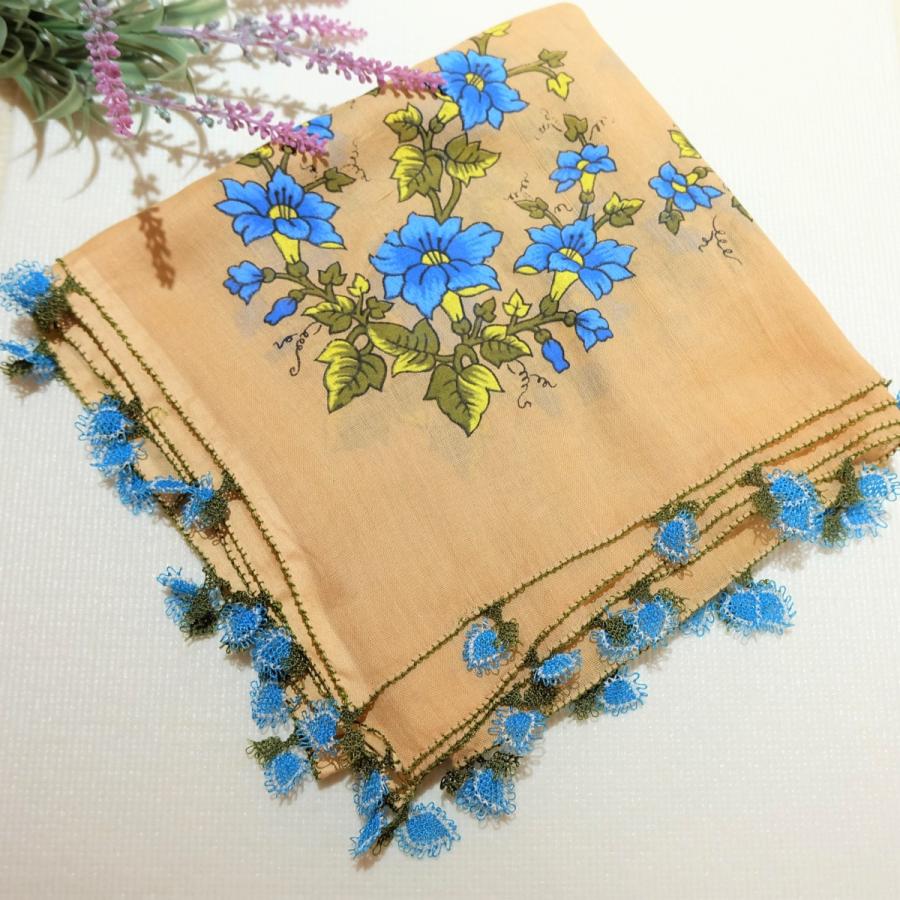 トルコ オヤ OYA イーネオヤ ビンテージ スカーフ 可愛い 花 トルコ オヤ OYA イーネオヤ ビンテージ スカーフ 可愛い 花