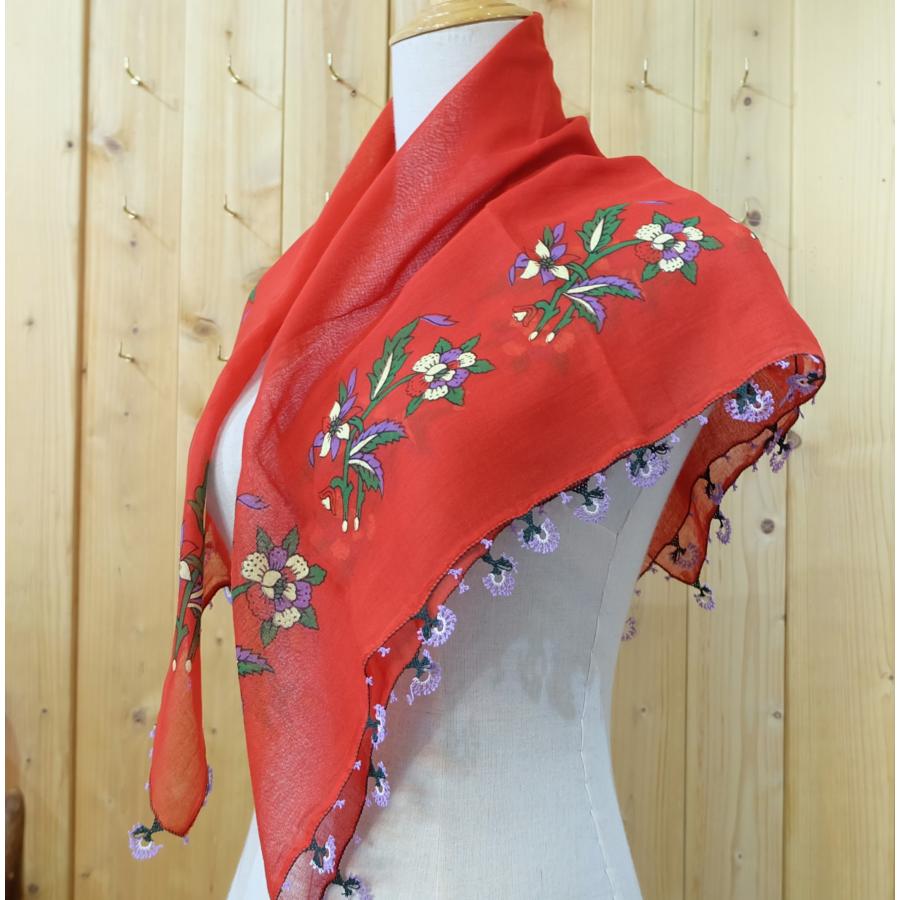 希少！ヴィンテージ　オヤスカーフ 31枚 イーネオヤ トルコ伝統工芸品 トルコ オヤ OYA イーネオヤ ビンテージ スカーフ 可愛い 花 モチーフ