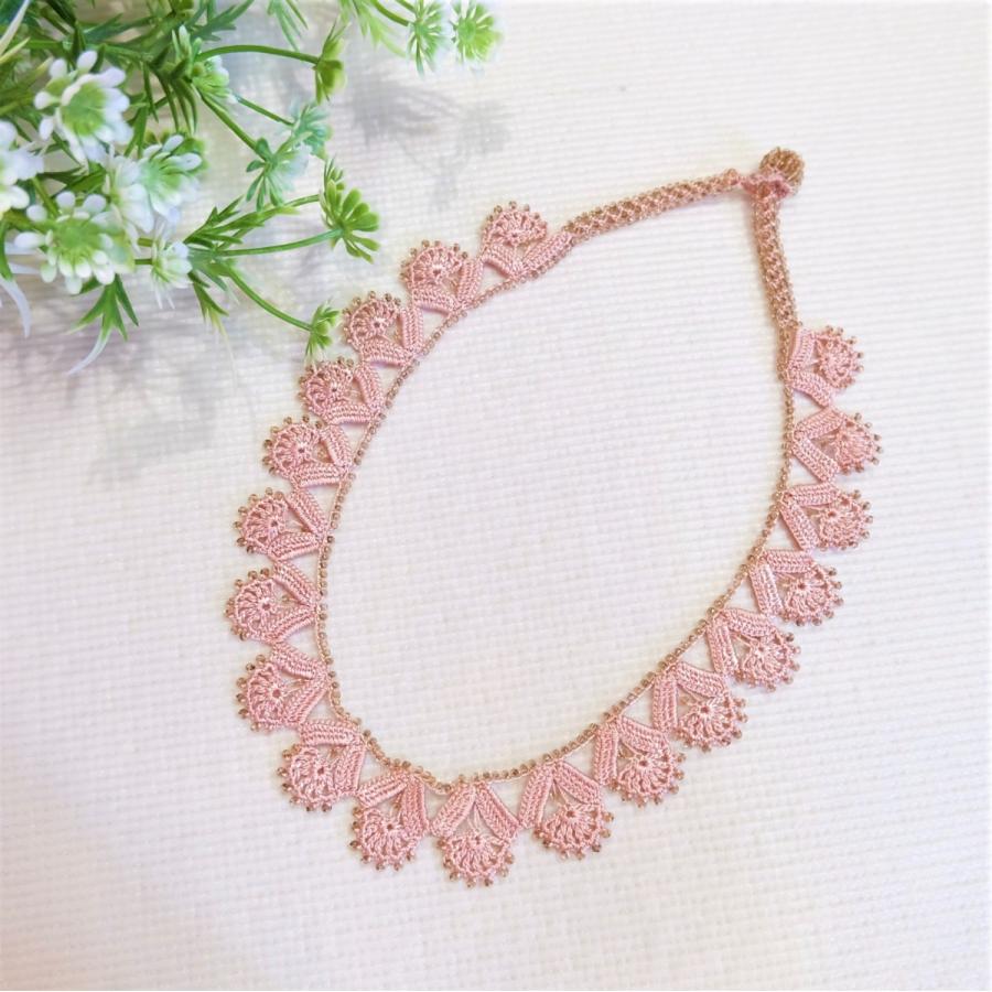 トルコ刺繍 トルコ オヤ ネックレス ネックレス トルコ オヤ刺繍 r9