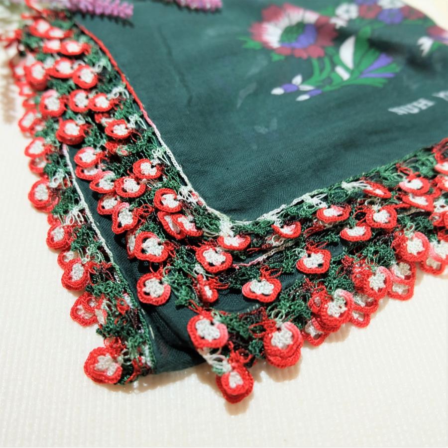 トルコ オヤ OYA トゥーオヤ ビンテージ スカーフ 可愛い 花 おしゃれ