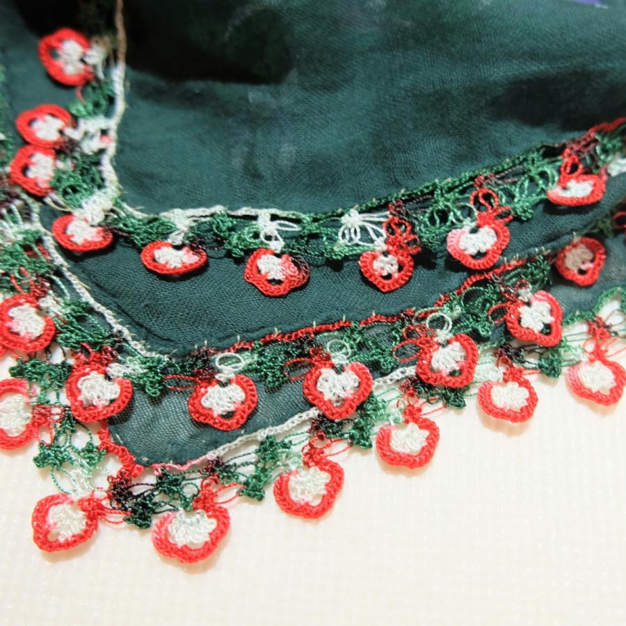 トルコ オヤ OYA トゥーオヤ ビンテージ スカーフ 可愛い 花 おしゃれ