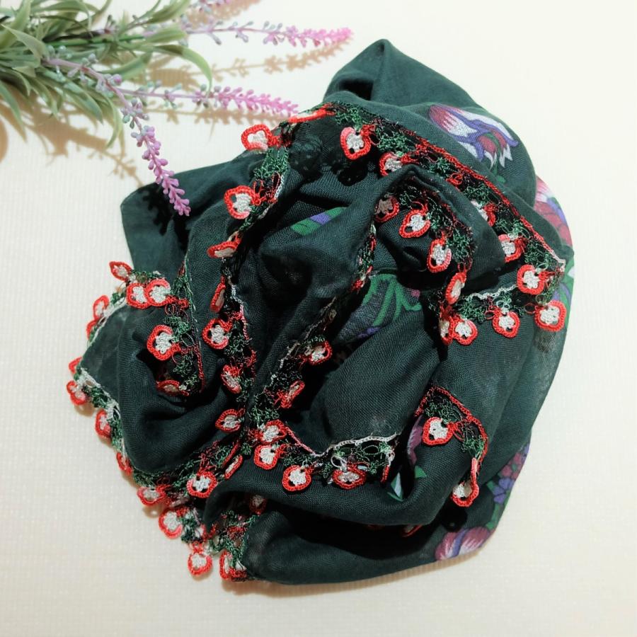 トルコ オヤ OYA トゥーオヤ ビンテージ スカーフ 可愛い 花 おしゃれ