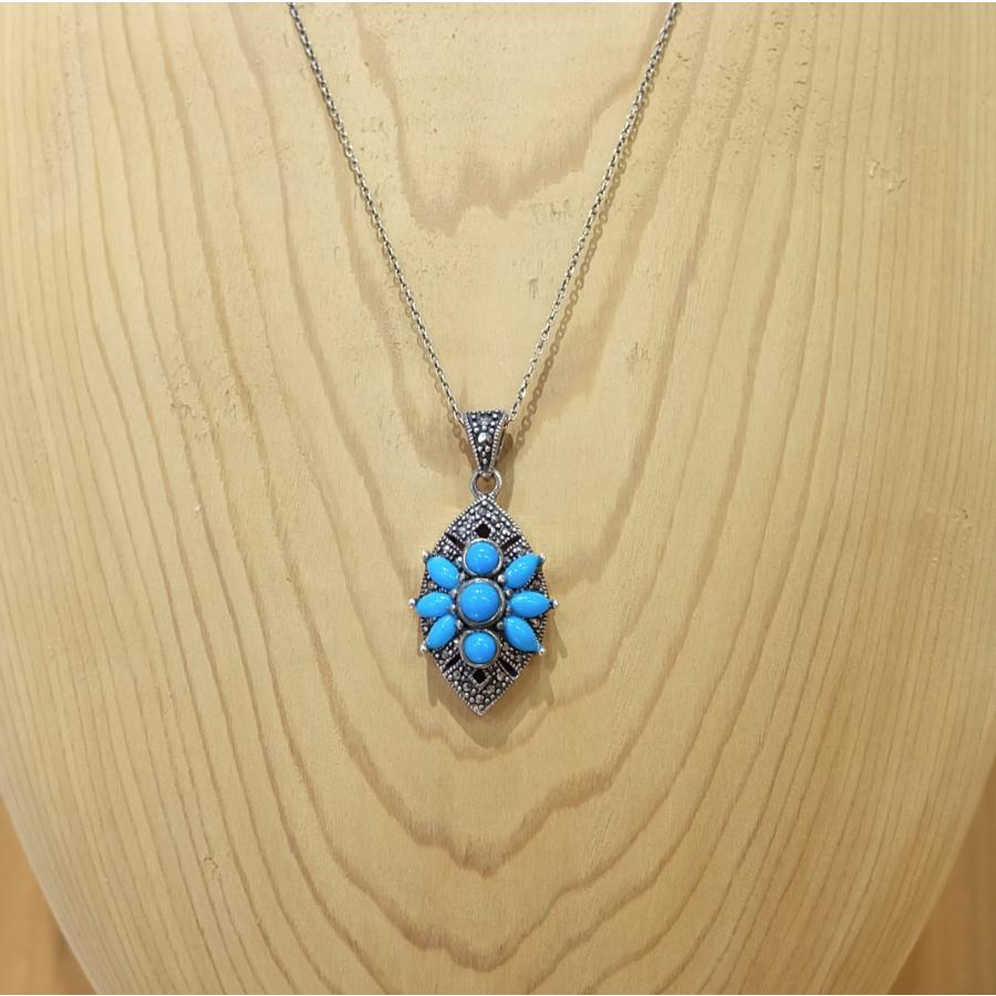 2月24日まで20％オフセール！ ￥30500→￥24400 ターコイズ シルバー