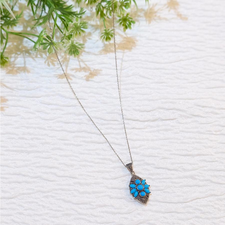 2月24日まで20％オフセール！ ￥30500→￥24400 ターコイズ シルバー