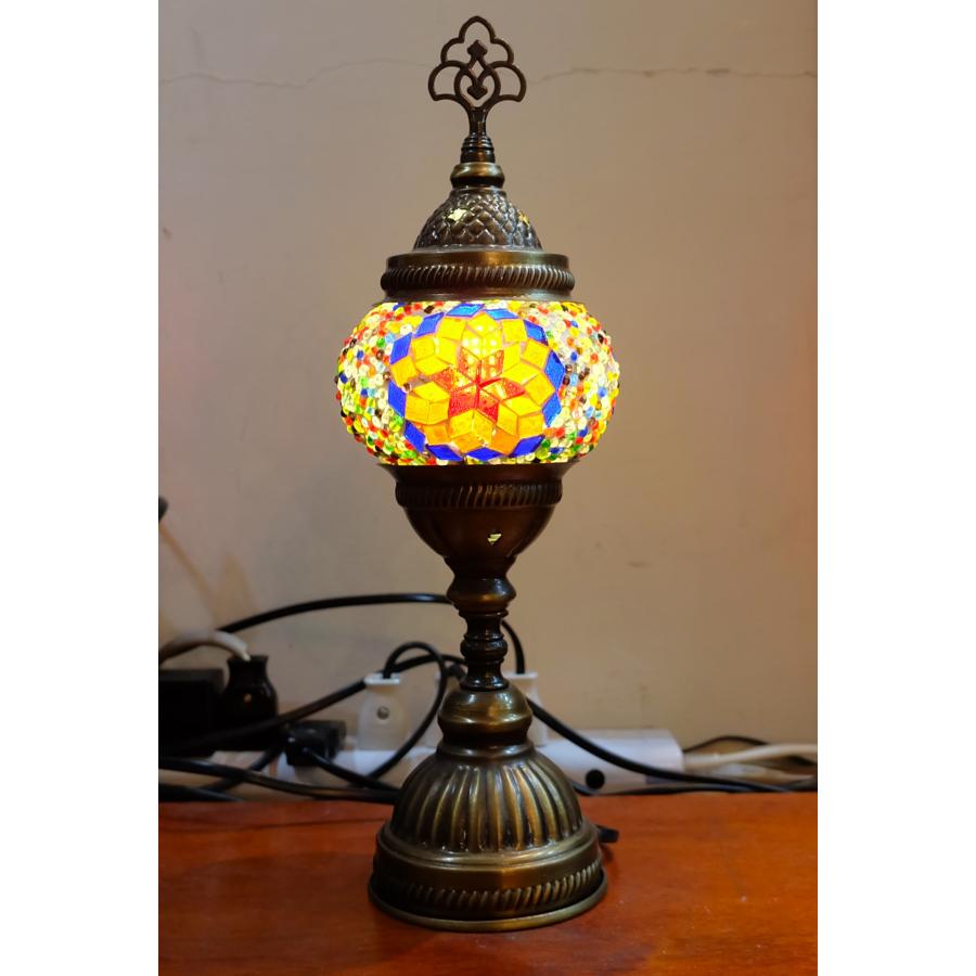 ハンドメイドステンドグラス 電気スタンド No22