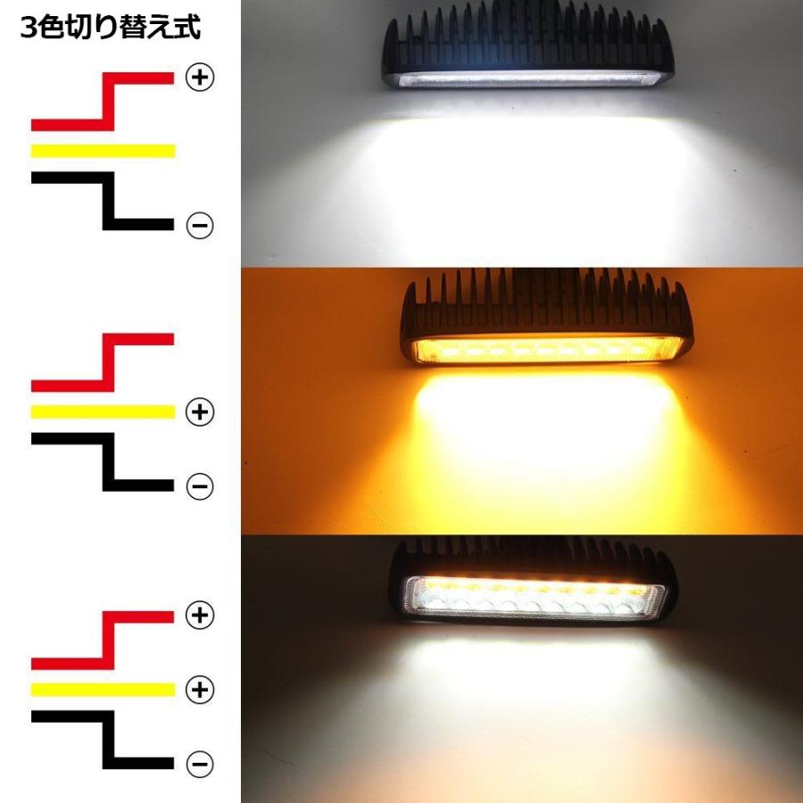 LEDワークライト 作業灯 3色切り替え 20連 3000K 6000K 5000K 12V/24V兼用 防水・防塵・耐衝撃・長寿命 1個売り 送料無料｜sendaizuihouen-store｜06