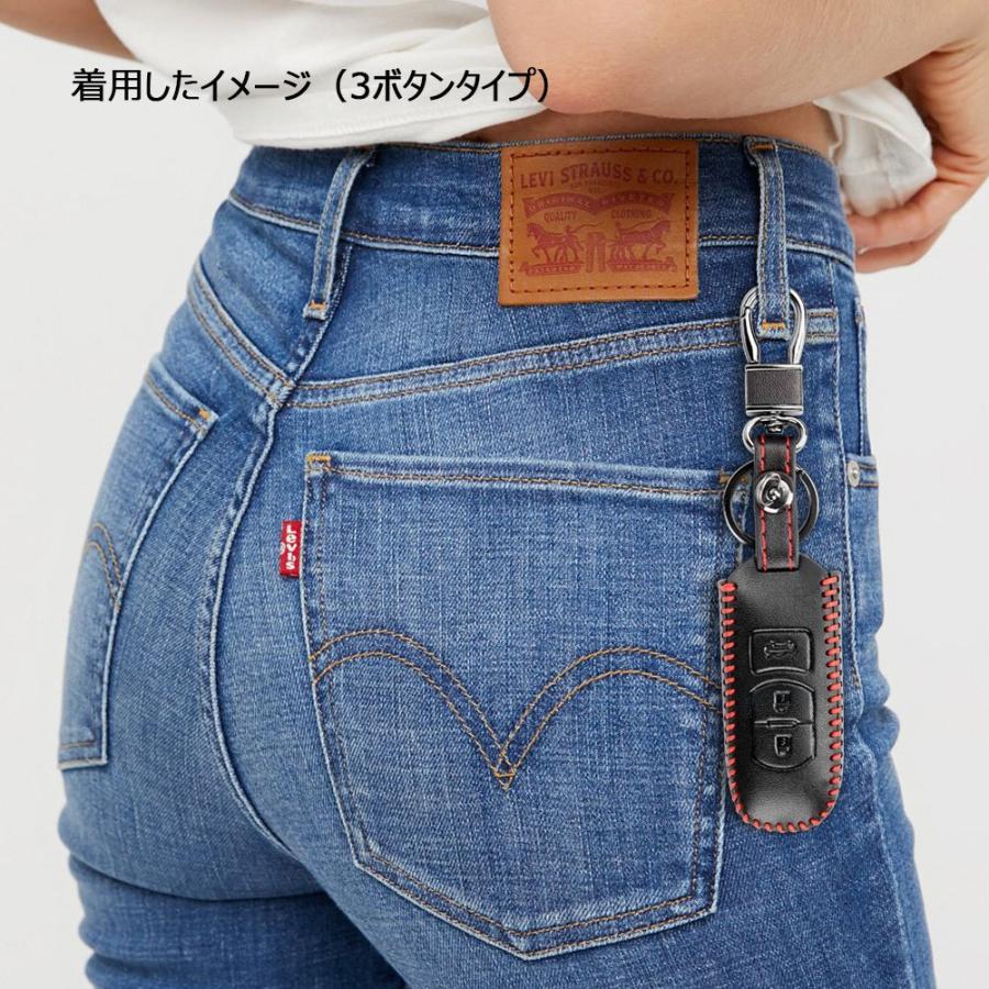 e-auto fun スマートキーケース マツダ 2ボタン.3ボタン 本革