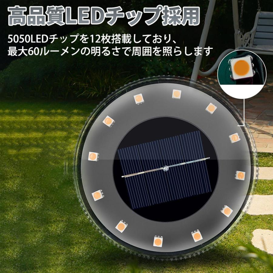 LEDガーデンライト ソーラー充電 防水 IP65 置き型 埋め込み式