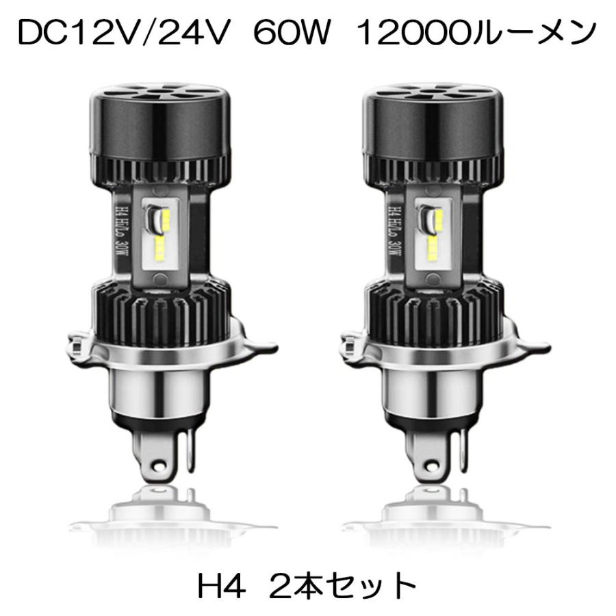 Ledヘッドライト H4 Hi Lo切替 車用 両面発光 60w ルーメン 6000k 12v24v車対応 Csp1860チップ 冷却ファン前置き 純正交換 黒 2本セット 送料無料 E Auto Fun 通販 Paypayモール