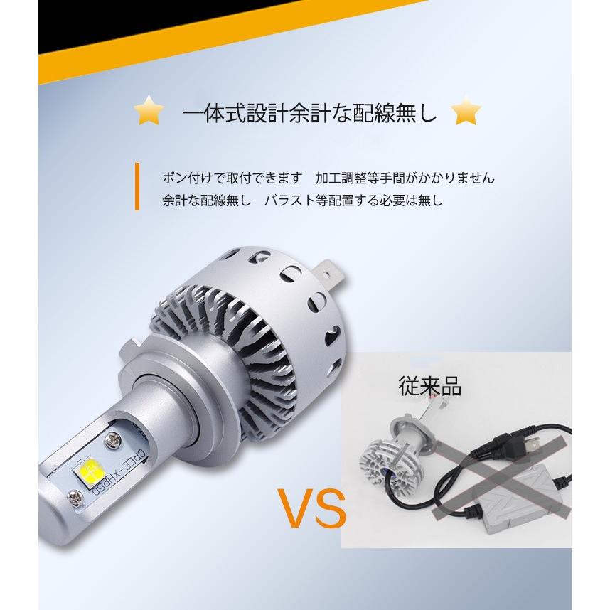 LEDヘッドライト 7S フォグランプ H4 H1 H3 H7 H8/H11/H16 HB3 HB4 16000ルーメン 80W DC12V/24V 6000K ホワイト 新車検対応 CREE製 XHP50 2本セット 送料無料｜sendaizuihouen-store｜06