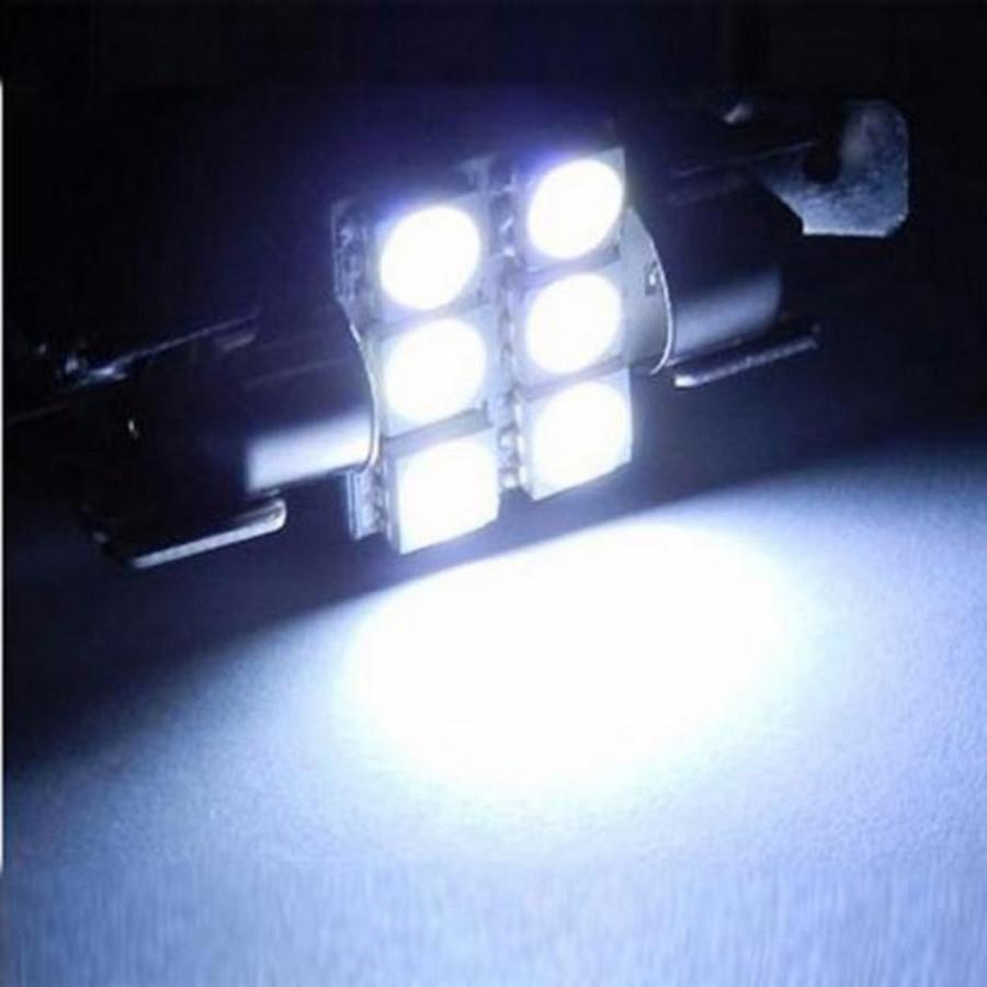 特売セール LEDバルブ T10 31mm 6連 5050 3チップSMD採用高輝度LED ホワイト/ブルー選択可 1本売り 送料無料[M便 0/1]｜sendaizuihouen-store｜03
