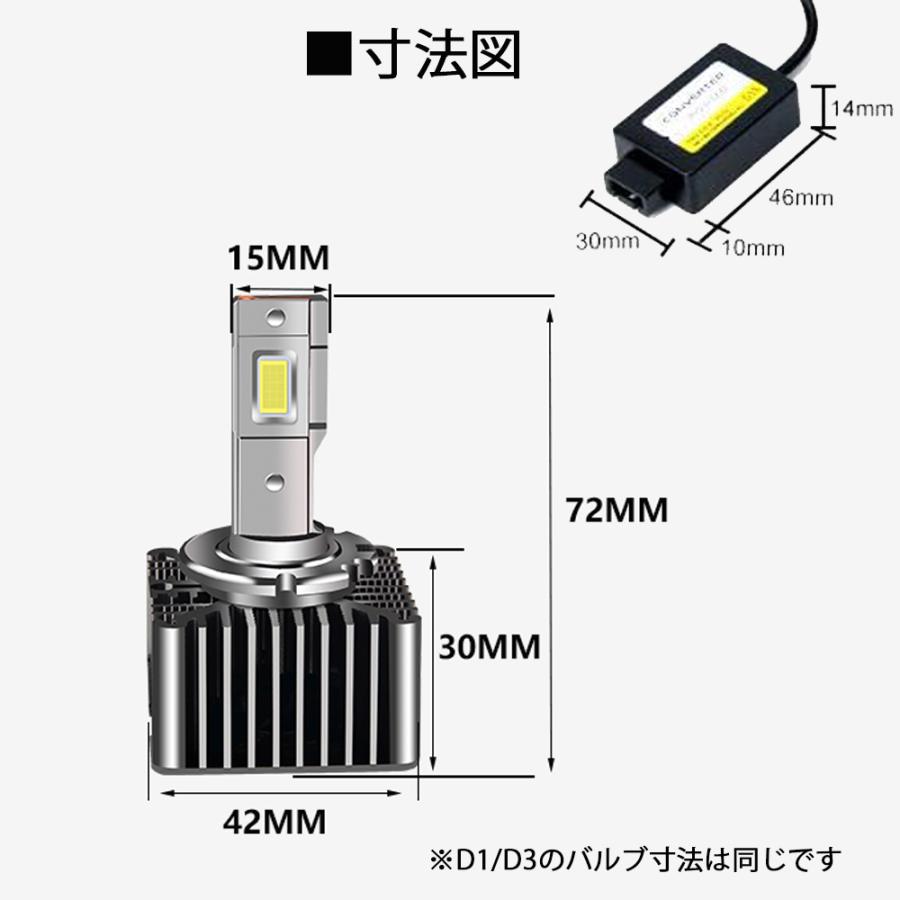 e-auto fun 最新 LEDヘッドライト バルブ D1S/D1R D3S/D3R 車検対応