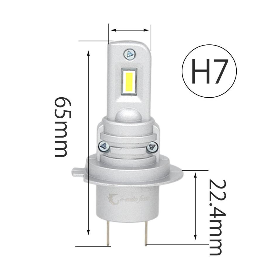 e-auto fun 最新バイク LEDヘッドライト H4/HS1 H7 DC9V-30V 30W