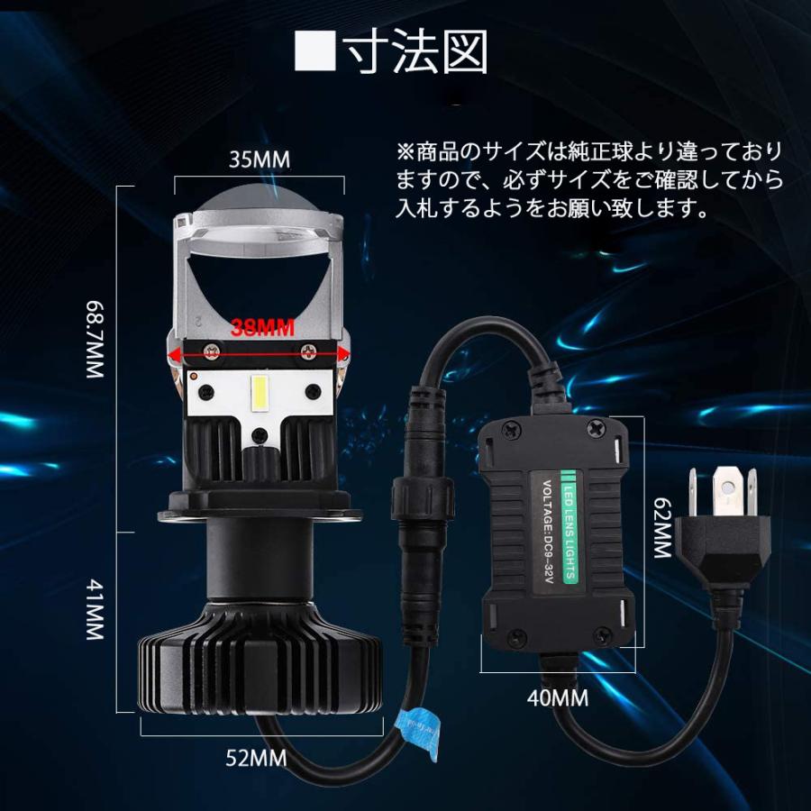 e-auto fun LEDヘッドライト 最新モデル H4 Hi/Lo ミニ e-auto fun LEDヘッドライト 最新モデル H4 Hi/Lo ミニ