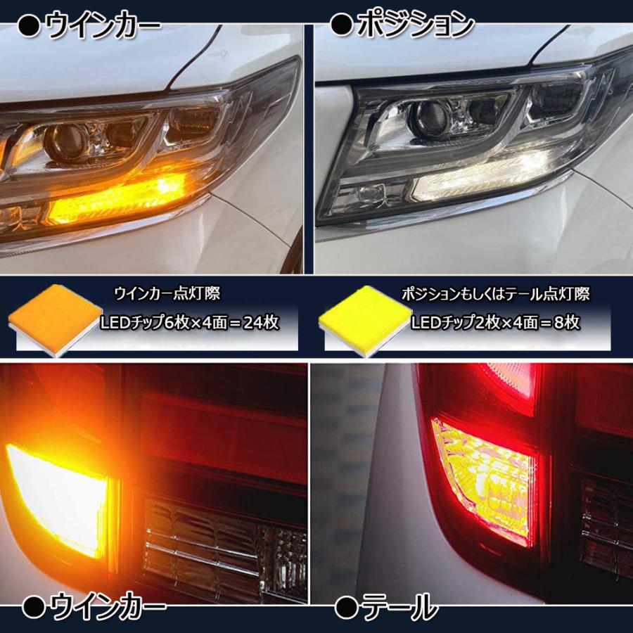 e-auto fun LEDウインカー T20 T20ピッチ部違い S25 ウインカー