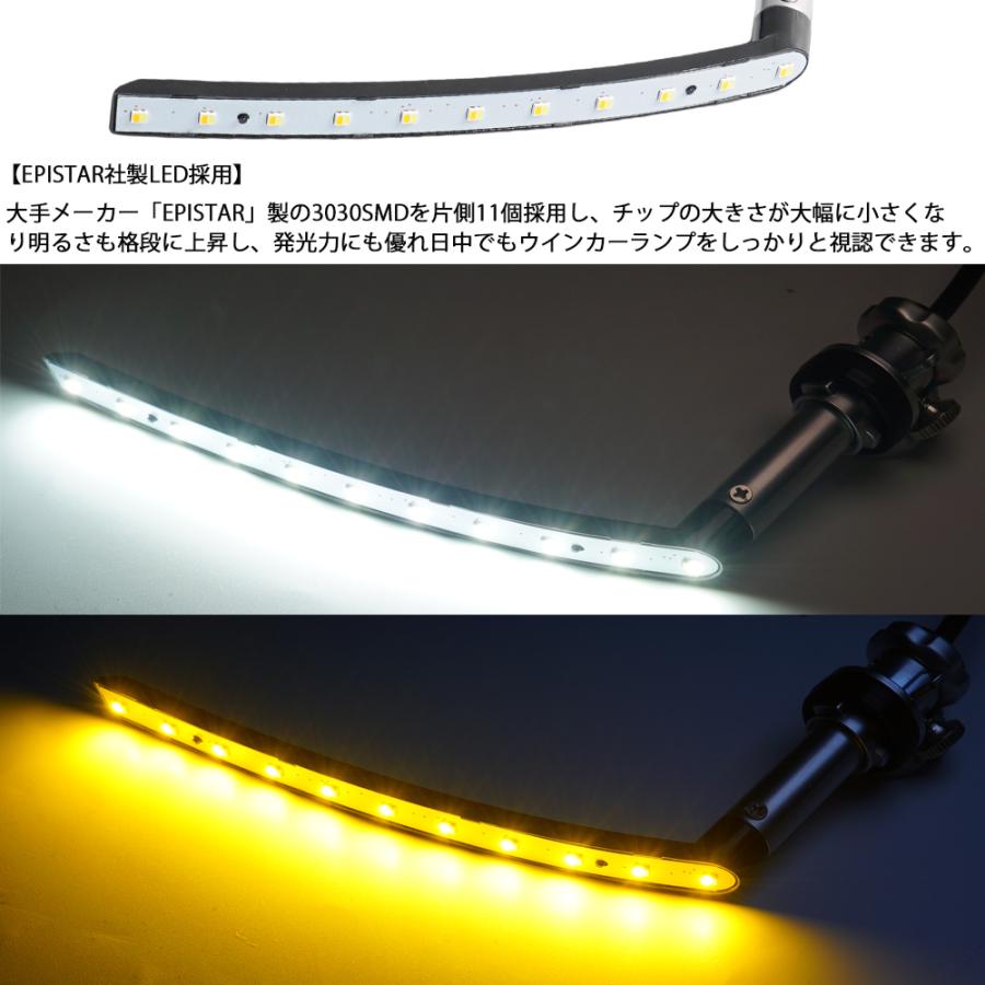 ヴェルファイア 20系 LED ポジションランプ シーケンシャルウインカー機能付き 流れるウインカー アンバー ホワイト_4