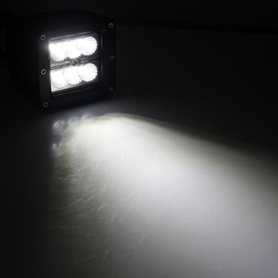 e-auto fun LEDワークライト 作業灯 18W 広角タイプ 6000K CREE製10