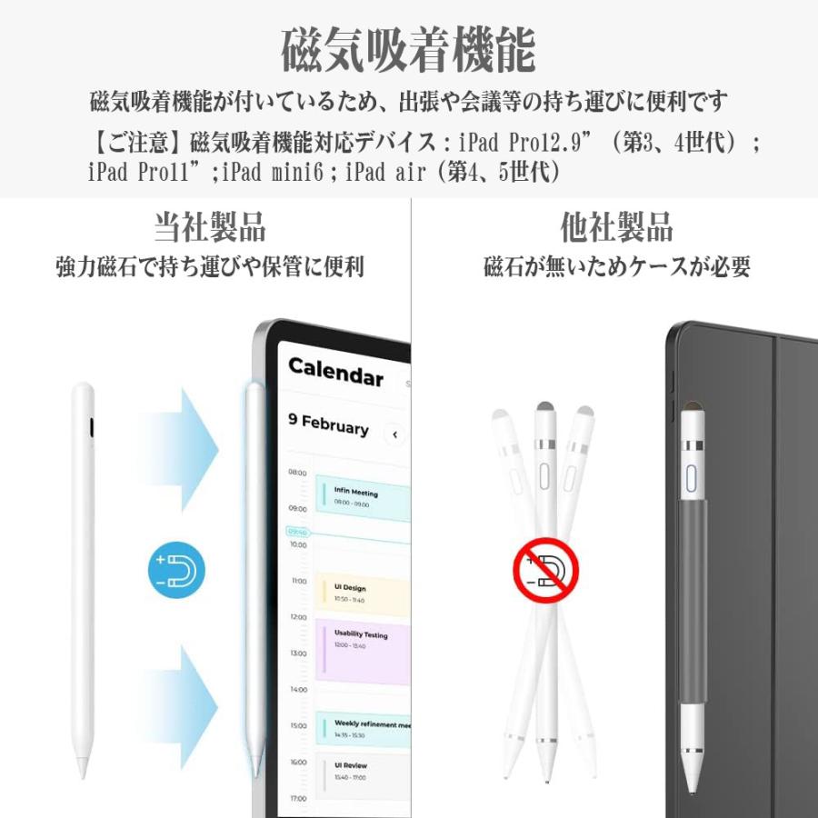 Life Ideas タッチペン iPad スタイラスペン 磁気吸着 高感度 高 Life Ideas タッチペン iPad スタイラスペン 磁気吸着 高感度 高
