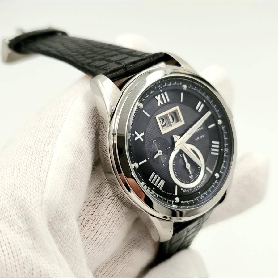 シチズン　エコドライブ　BT0020-51L　ビッグデイト　青　ソーラー腕時計　パーペチュアルカレンダー　コンプリケーション　ビジネス腕時計　プレゼント