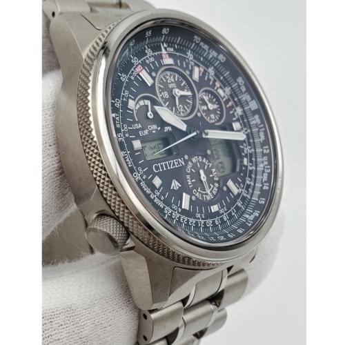 美品 シチズン スカイシリーズ プロマスター PMV65-2271 稼働品 電波ソーラー腕時計 メンズ CITIZEN【中古】｜sendo-tokeiten｜06