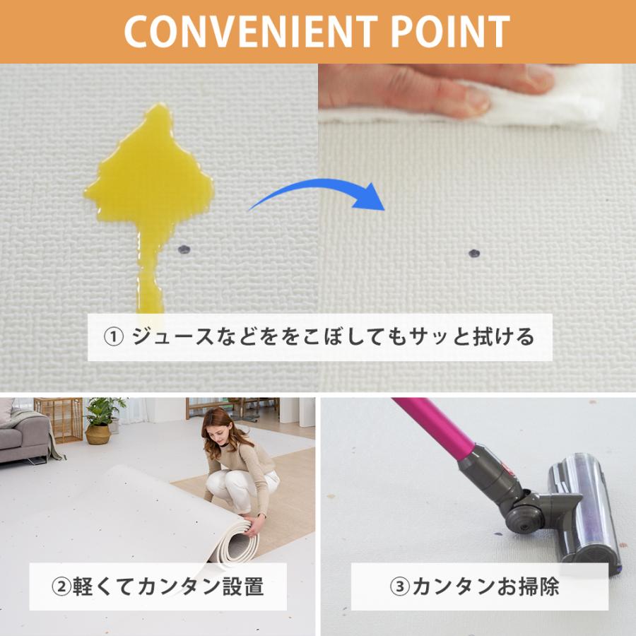 ロールマット フロアマット 140cm x 200cm 厚さ1.5cm ベビーマット