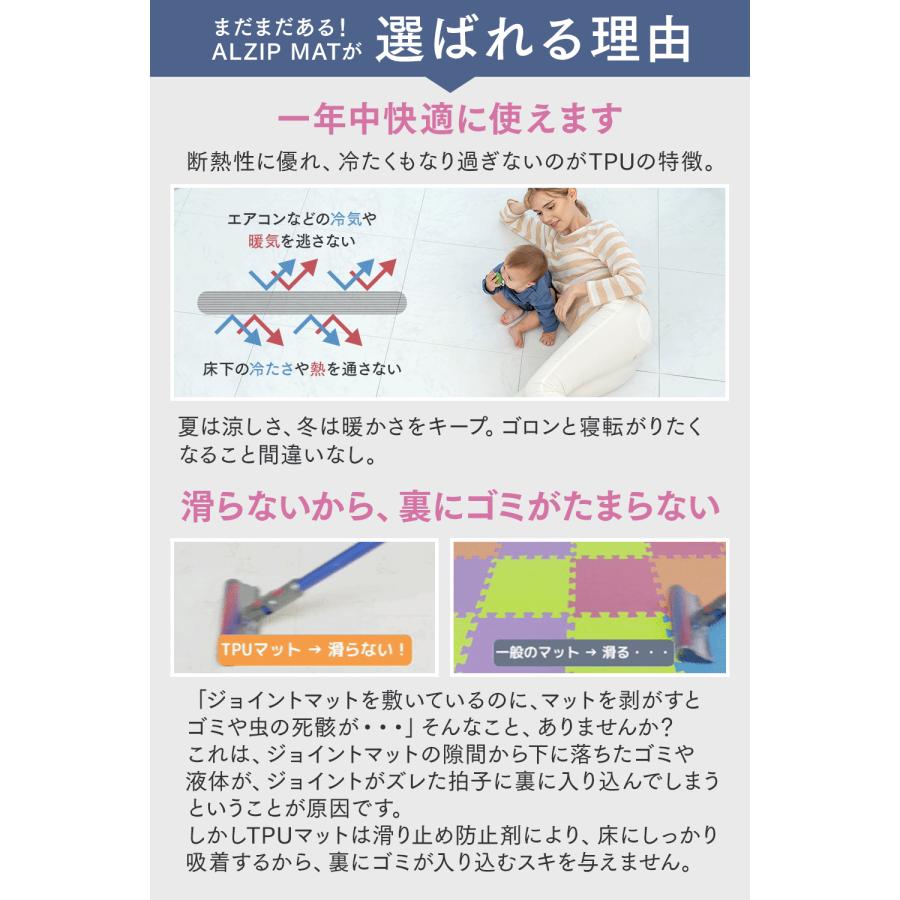 ジョイントマット パズルマット 6枚セット 大判 70cm 厚手 2.3cm TPU