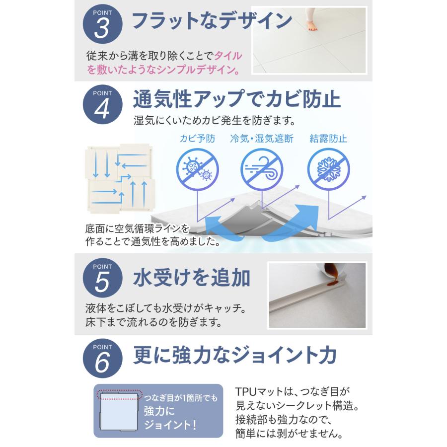 ジョイントマット パズルマット 超 大判 70cm 厚手 2.3cm TPU ALZIP