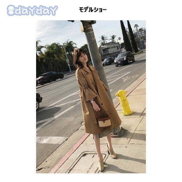 世界有名な 韓国風 春物 春服 秋 春 ライトアウター ゆったり 春コート スプリングコート ロングコート 40代 レディース トレンチコート アウター 50代 40代 30代 トレンチコート qhema Com