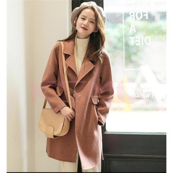 注目ショップ ブランドのギフト ロング丈 通勤 冬 秋 ジャケット ロングコート レディース テーラードジャケット カシミヤコート チェスターコート トレンチコート スプリング チェスターコート カラー ピンク Michiganestateplanning Com
