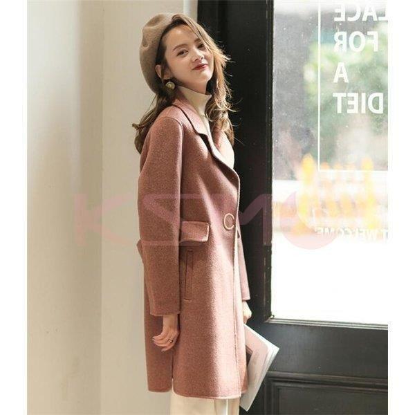 注目ショップ ブランドのギフト ロング丈 通勤 冬 秋 ジャケット ロングコート レディース テーラードジャケット カシミヤコート チェスターコート トレンチコート スプリング チェスターコート カラー ピンク Michiganestateplanning Com