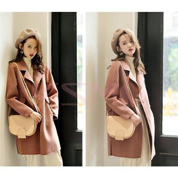 注目ショップ ブランドのギフト ロング丈 通勤 冬 秋 ジャケット ロングコート レディース テーラードジャケット カシミヤコート チェスターコート トレンチコート スプリング チェスターコート カラー ピンク Michiganestateplanning Com