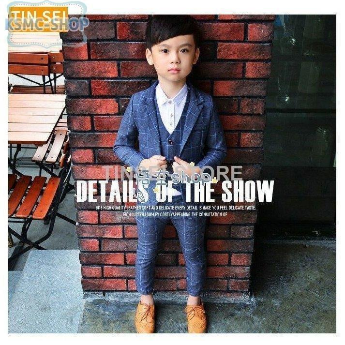 子供お得な3点セットスーツ ジャケット ベスト ズボン チェック柄 入園式 フォマールスーツ子供スーツ スーツ ブレザー 完売 Www Ageti Fr