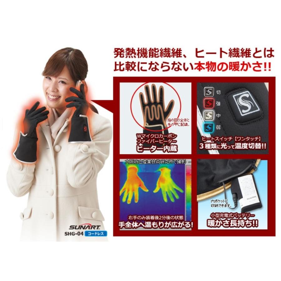 【専用】いつき★おててのこたつ Ｓ〜Ｍ 電熱グローブ 電熱手袋 バイク おててのこたつ S＆Mサイズ SHG-04(S/M