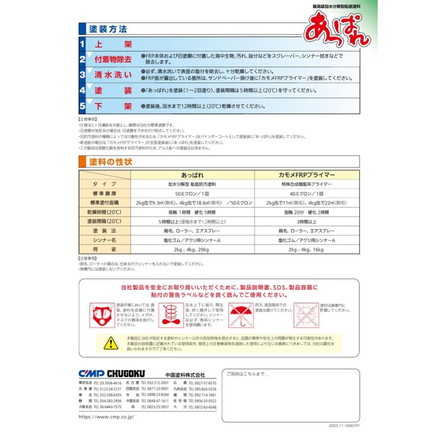 あっぱれ 4kg ブラックH 黒 中国塗料 船底塗料 : SENGUYA1009 - 通販