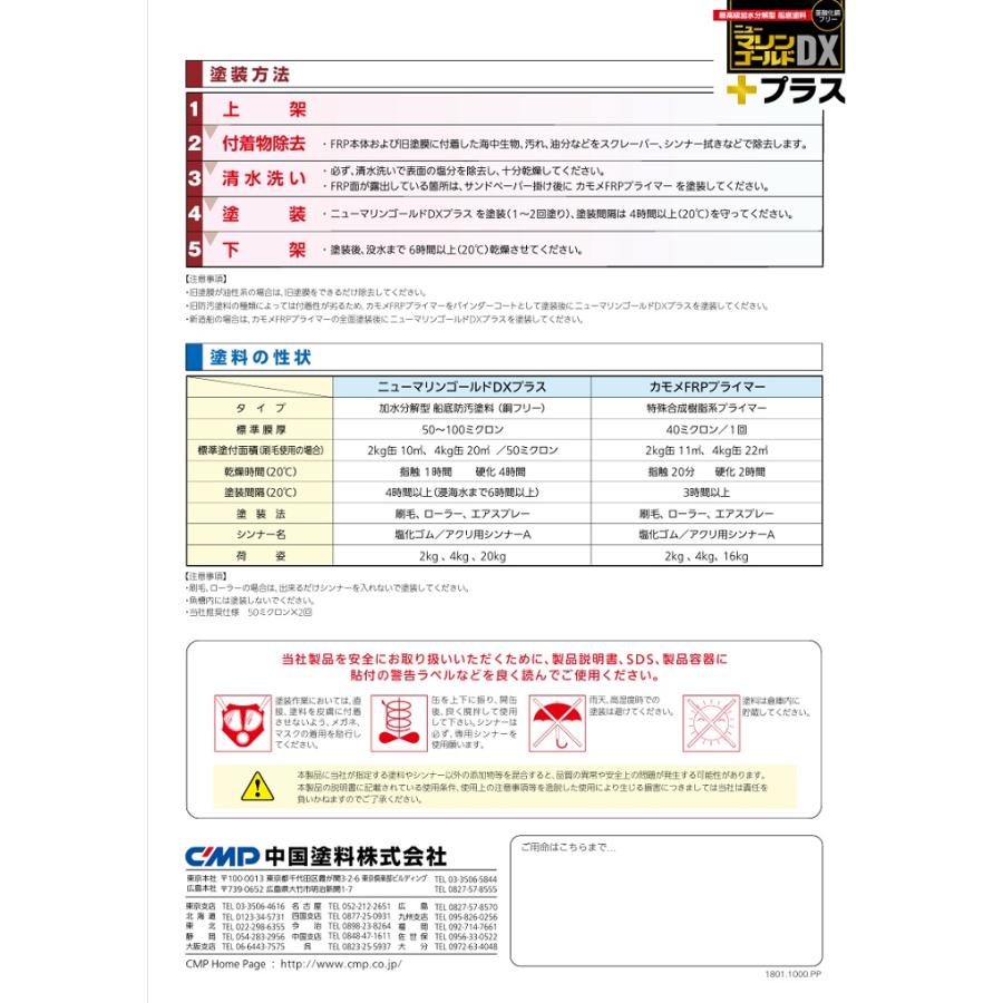 ニューマリンゴールドDXプラス 赤 レッド 4kg 中国塗料 船底塗料