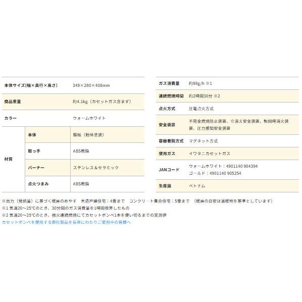 岩谷産業 IWATANI カセットガスストーブ デカ暖 CB-STV-DKDの画像