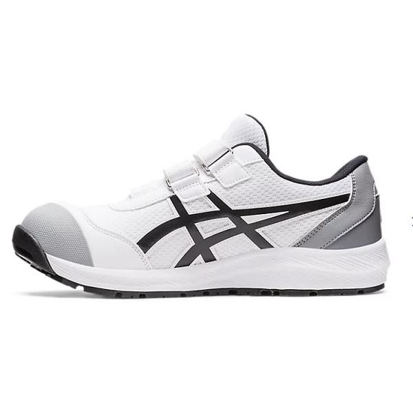 安全靴 CP215 アシックス 1273A079 ウィンジョブ 100 ホワイト×ブラック asics セーフティーシューズ  ベルトタイプ 4色展開｜senguya1009｜02