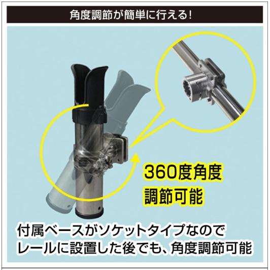 20Z0287 SUSロッドホルダー （パイプクランプソケット）　ビーエムオージャパン BMO JAPAN_2