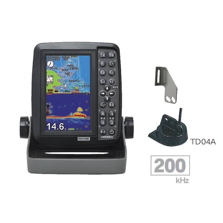 ホンデックス　PS611CN 魚群探知機　遮光フード付き HONDEX ホンデックス 魚群探知機 PS-611CN2 +SF10 遮光フード