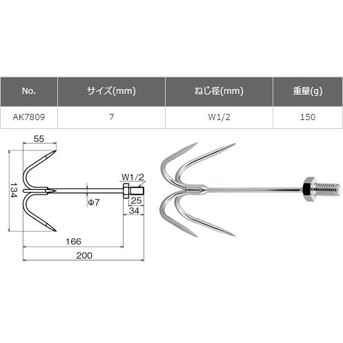 ハヤスケ捻み込式 ジョイントポール接続用パーツ [AK7809