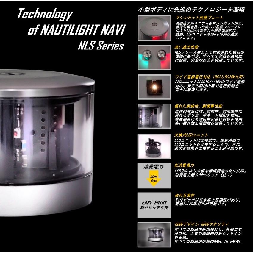 LED航海灯 第2種げん灯・赤(左) ポートライト 【NLSG-2R】 JCI認定品
